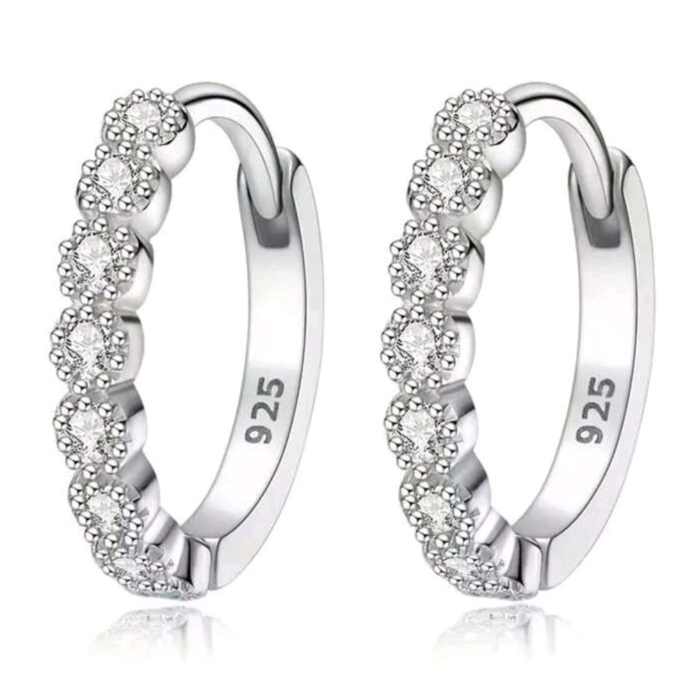 Elegant Silver Hoop Earrings